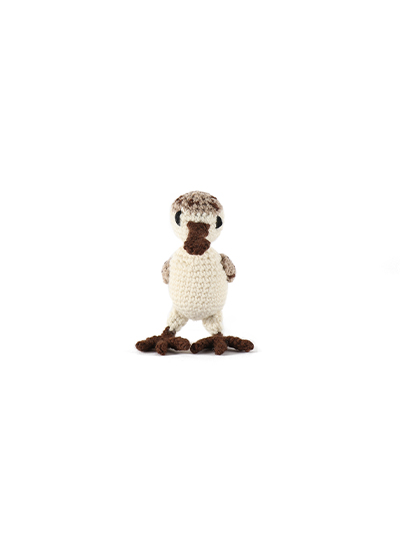 toft ed's animal mini Nina the Spoon-Billed Sandpiper amigurumi crochet